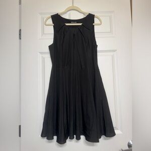Express Black Sleeveless A-Line Midi Dress